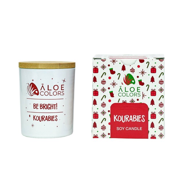 Aloe Colors Kourabies Scented Soy Candle 150gr product photo