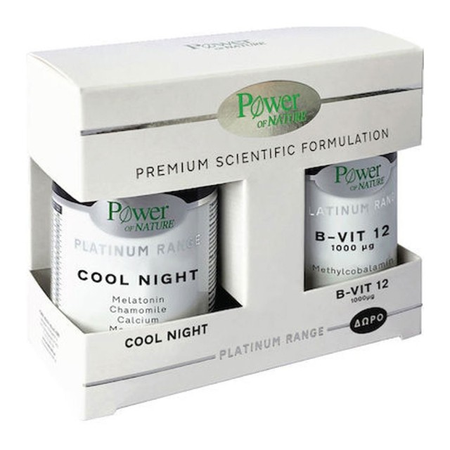 Power Health Power of Nature Promo Platinum Range Cool Night 30caps & Δώρο B-Vit 12 1000μg 20tabs product photo