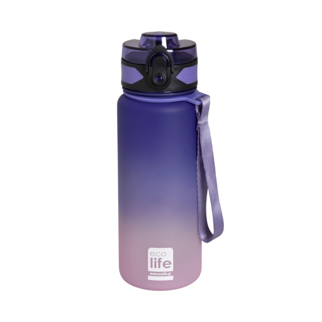 Ecolife Παγούρι Tritan με Καλαμάκι Violet 500ml product photo