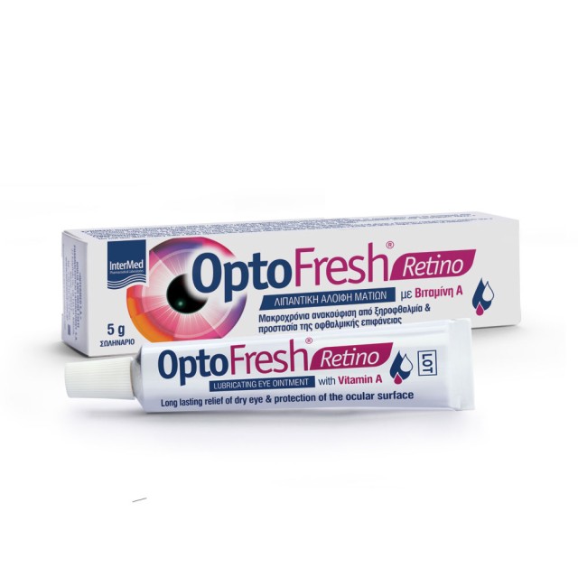 Intermed OptoFresh Retino Lubricating Eye Ointment with Vitamin A 5gr product photo