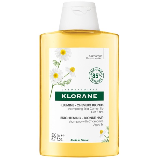 Klorane Camomille Brightening Blonde Hair Shampoo 200ml product photo