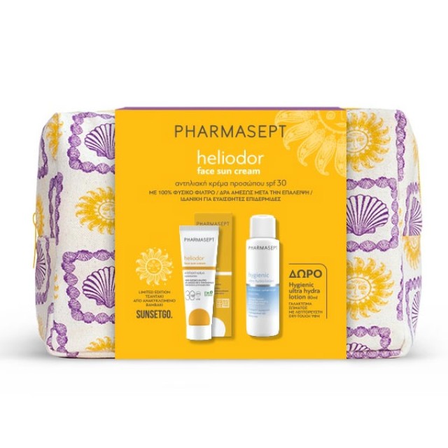 Pharmasept Promo Heliodor Face Sun Cream Spf30, 50ml & Δώρο After Sun Lotion 100ml & Νεσεσέρ product photo
