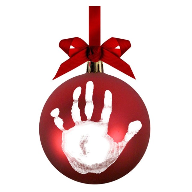 Pearhead Κόκκινο Στολίδι με Αποτύπωμα του Μωρού σας και το Όνομά του product photo