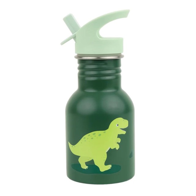 A Little Lovely Company Drink Bottle Θερμός-Μπουκάλι με Καλαμάκι & Διπλό Τοίχωμα από Ανοξείδωτο Ατσάλι Dinosaur 350ml product photo