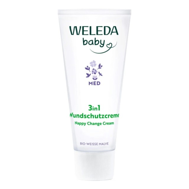 Weleda Baby 3in1 Nappy Change Cream Κρέμα Αλλαγής Πάνας με Μολόχα 50ml product photo