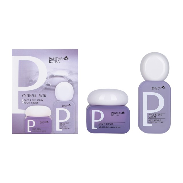 Medisei Panthenol Extra Promo Youthful Skin Face & Eye Serum 30ml & Night Cream 50ml product photo