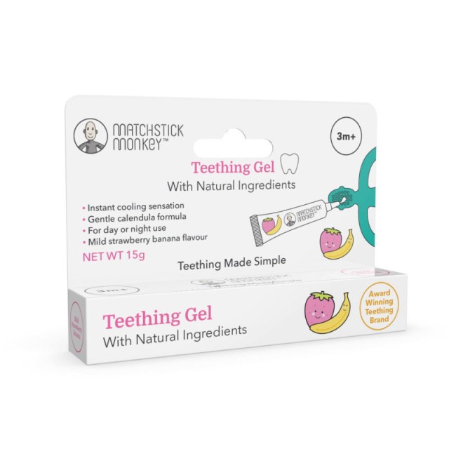 Matchstick Monkey Teething Gel Φυσικό Τζελ Οδοντοφυϊας για Ανακούφιση Ούλων 3m+ 15gr product photo