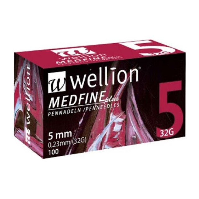 Wellion Medfine Plus Βελονάκια για Πένα Ινσουλίνης 32G x 5mm 100τεμ product photo
