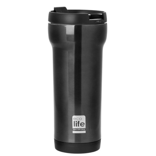 Ecolife Coffee Thermos Ποτήρι Καφέ Θερμός Black 420ml product photo