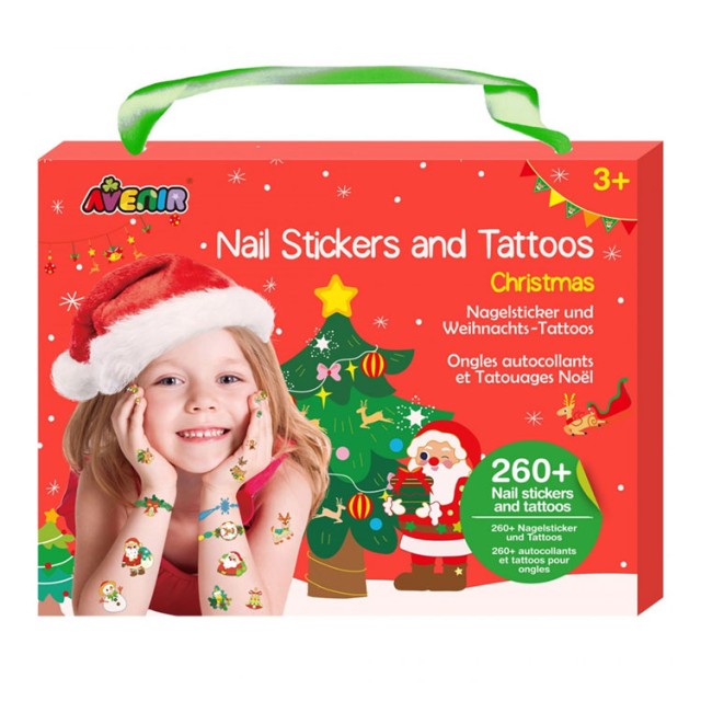Avenir Nail Stickers & Tattoos - Christmas Παιδικά Χριστουγεννιάτικα Αυτοκόλλητα 260τεμ product photo
