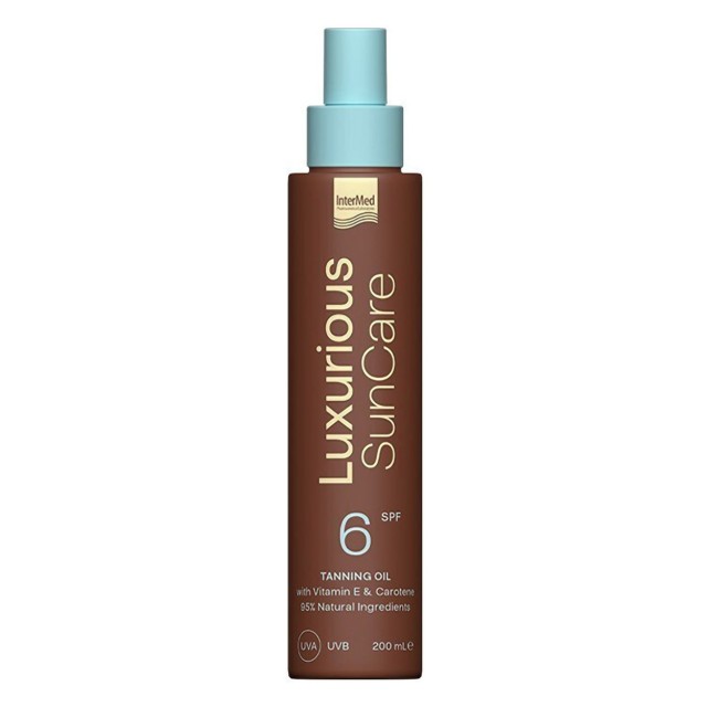 Luxurious Sun Care Tanning Oil With Vitamins A&E Spf6, 200ml product photo