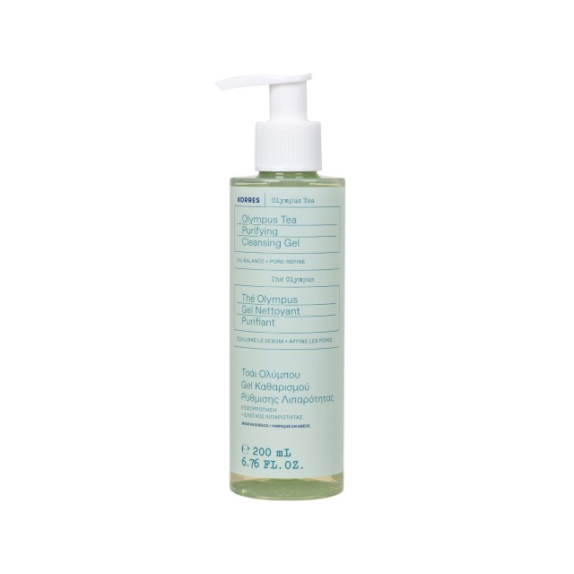 Korres Olympus Tea Purifying Cleansing Gel Gel Καθαρισμού Ρύθμισης Λιπαρότητας για Λιπαρές & Μικτές Επιδερμίδες 200ml product photo