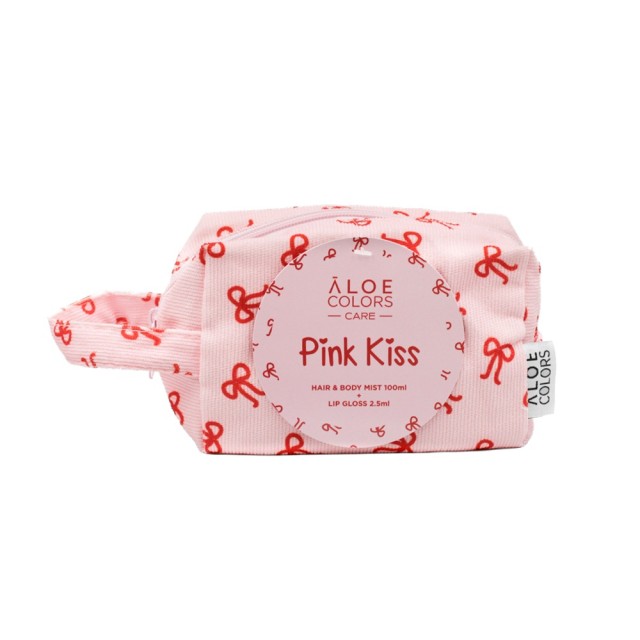 Aloe Colors Pink Kiss Bag Νεσεσέρ με Hair & Body Mist 100ml & Lip Gloss 2,5ml product photo