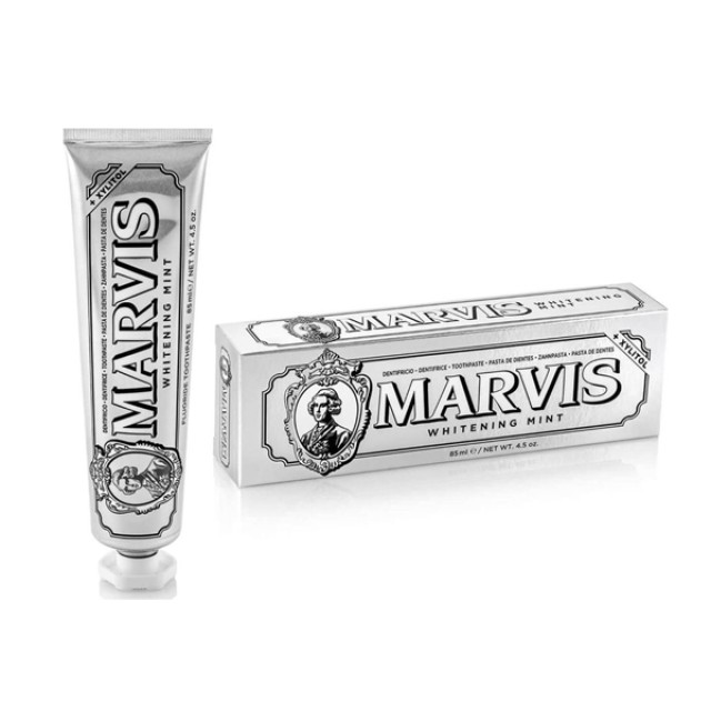 Marvis Toothpaste Whitening Mint Οδοντόκρεμα με Μέντα για την Αποκατάσταση της Φυσικής Φωτεινότητας 85ml product photo