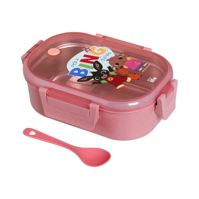 Ecolife Ανοξείδωτο Φαγητοδοχείο Με Χώρισμα Its A Big Think Pink 900ml - 33-BO-9004 product photo