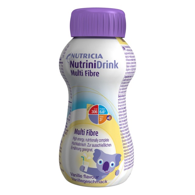Nutricia NutriniDrink Multi Fibre Βανίλια 200ml product photo