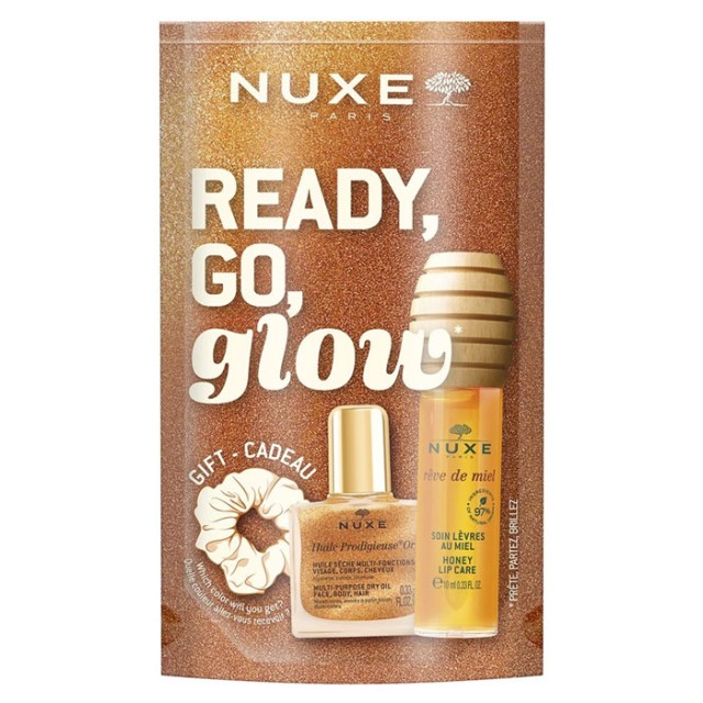 Nuxe Promo Reve de Miel Honey Lip Care Oil 10ml & Huile Prodigieuse Or 10ml & Δώρο Hair Scrunchie σε Τυχαία Επιλογή Χρώματος 1 Τεμάχιο product photo
