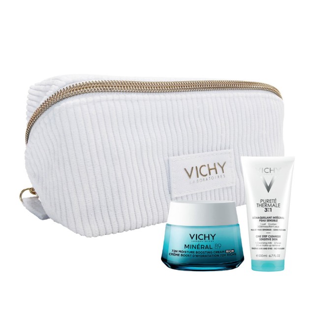 Vichy Promo Mineral 89 72H Moisture Boosting Cream Rich 50ml & Δωρο Purete Thermale 3 In 1 One Step Cleanser 200ml product photo