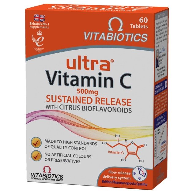 Vitabiotics Ultra Vitamin C 500mg Sustained Release 60tabs product photo