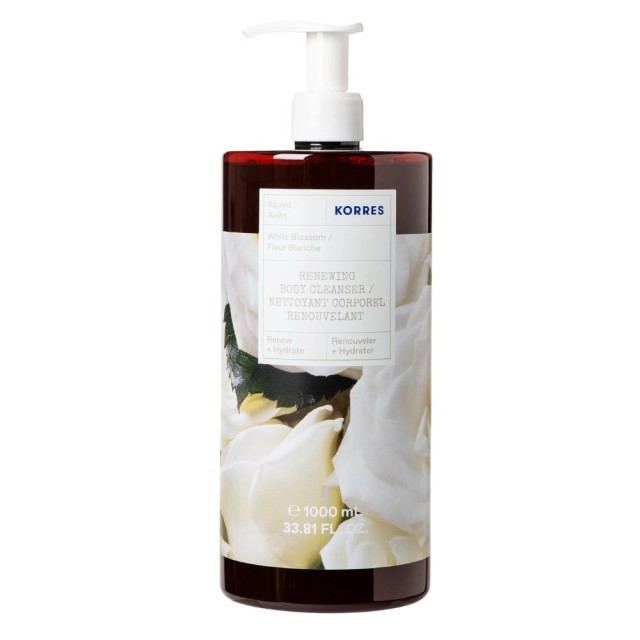 Korres Renewing Body Cleanser White Blossom 1000ml product photo