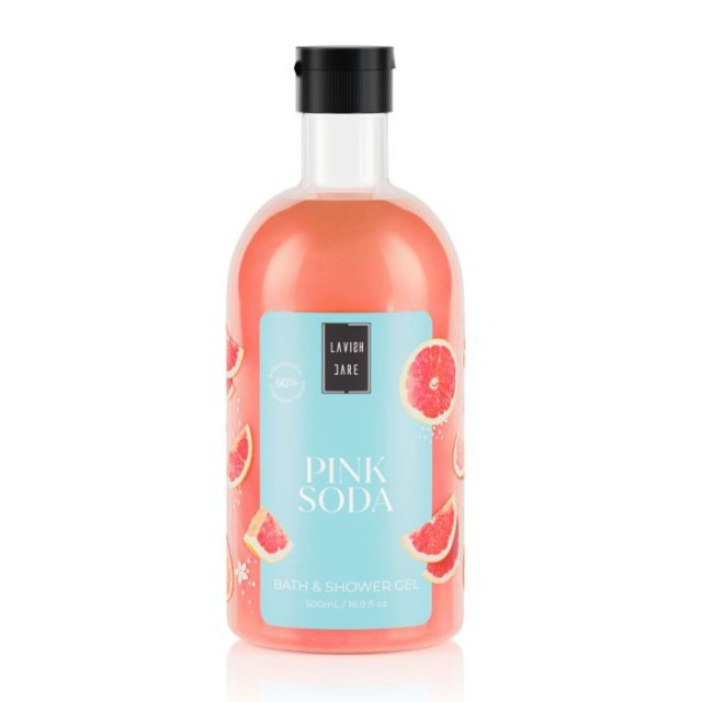 Lavish Care Pink Soda Bath & Shower Αφρόλουτρο Gel με Άρωμα Γκρέιπφρουτ 500ml product photo