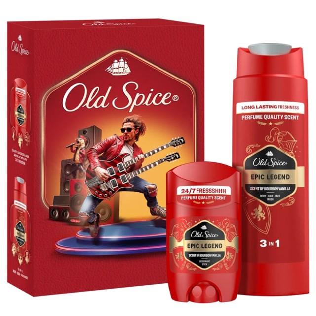 Old Spice Promo Epic Legend for Men Deodorant Stick 50ml & Shower - Shampoo Gel 250ml product photo