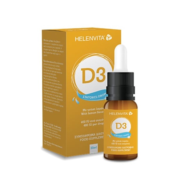 Helenvita Vitamin D3 Drops 400iu με Γεύση Λεμόνι 20ml product photo
