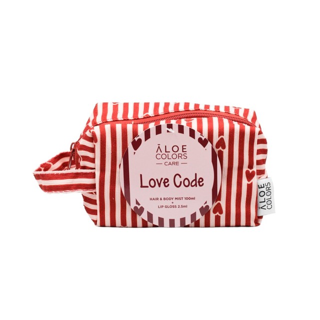 Aloe Colors Love Code Bag Νεσεσέρ με Hair & Body Mist 100ml & Lip Gloss 2,5ml product photo