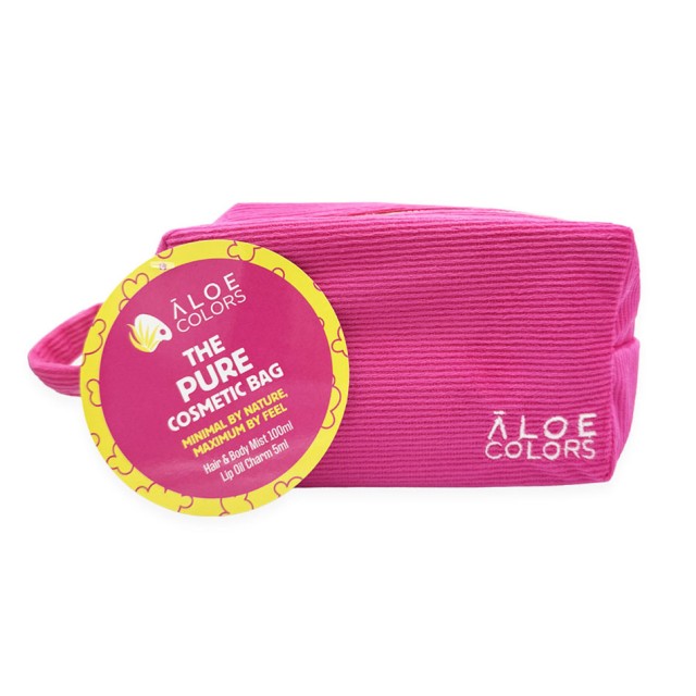 Aloe Colors Promo The Pure Cosmetic Bag Mist Μαλλιών & Σώματος 100ml, Έλαιο Χειλιών Charm 5ml & Νεσεσέρ product photo