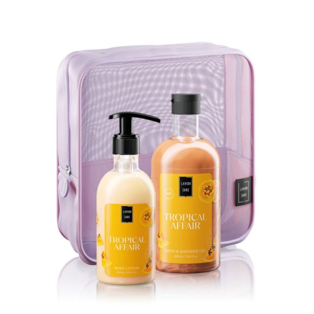 Lavish Care Promo Tropical Affair Bath & Shower Gel 500ml & Body Lotion 300ml & Νεσεσέρ product photo