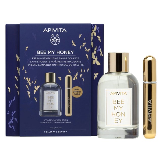 Apivita Promo Bee My Honey Eau De Toilette 100ml & Δώρο Επαναγεμιζόμενο Spray Αρώματος 8ml product photo