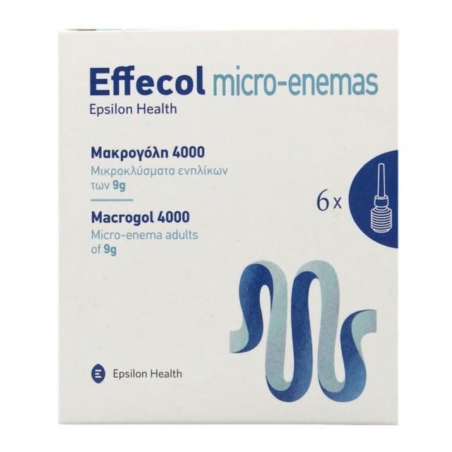Epsilon Health Effecol Micro-Enemas Macrogol 4000 6x9gr product photo