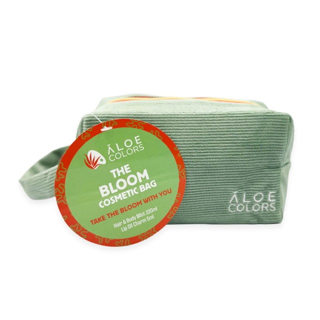 Aloe Colors Promo The Bloom Cosmetic Bag Mist Μαλλιών & Σώματος 100ml, Έλαιο Χειλιών Charm 5ml & Νεσεσέρ product photo