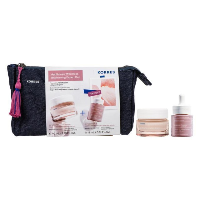 Korres Promo Apothecary Wild Rose Day Brightening Gel-Cream 40ml & Δώρο Spotless Serum 15ml & Νεσεσέρ product photo