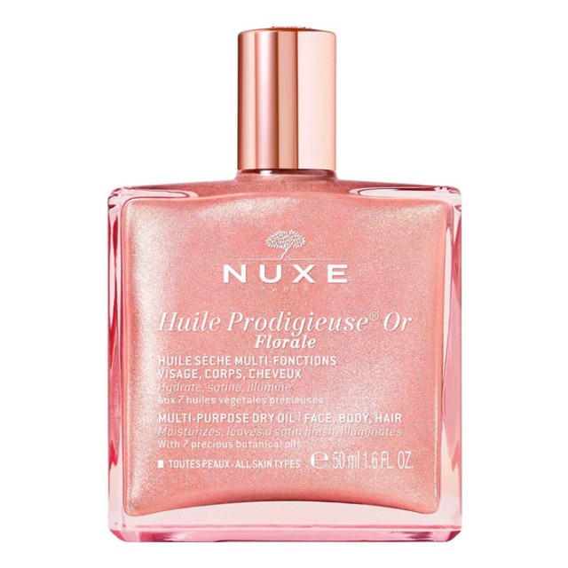 Nuxe Huile Prodigieuse Or Florale Multi-Purpose Dry Oil Ιριδίζον Ξηρό Λάδι για Πρόσωπο, Σώμα & Μαλλιά για Όλους τους Τύπους Επιδερμίδας 50ml product photo