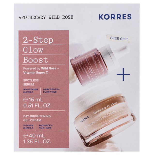 Korres Promo Apothecary Wild Rose Day-Brightening Face Gel-Cream 40ml & Δώρο Spotless Serum for Dark Spots 15ml product photo