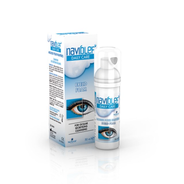 Novax Naviblef Daily Care Αντιφλεγμονώδης Αφρός Καθαρισμού Ματιών 50ml product photo