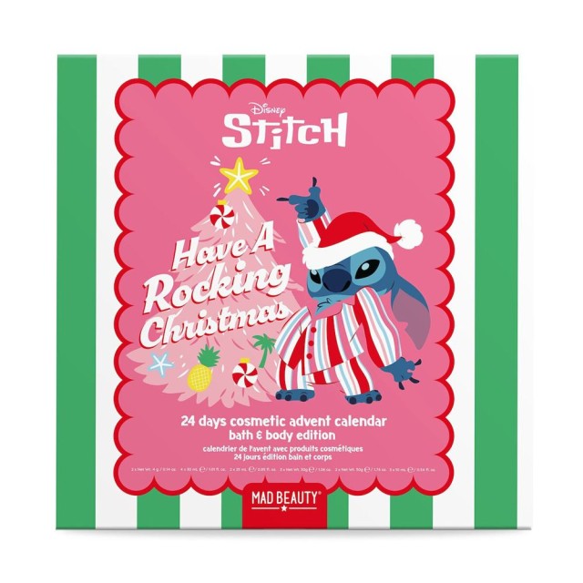 Mad Beauty Disney Stitch Rockin Christmas Ημερολόγιο Αντίστροφης Μέτρησης 24 Ημερών product photo
