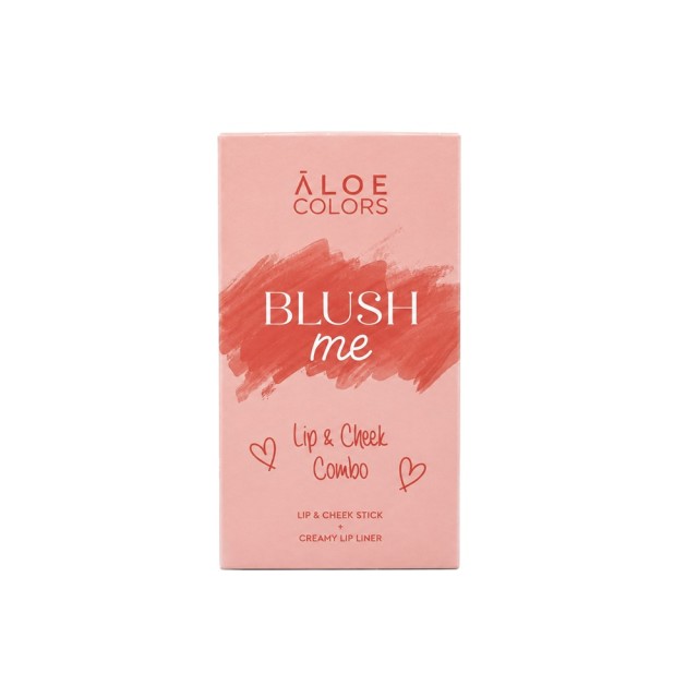 Aloe Colors Lip & Cheek Combo Blush Me Σετ με Lip & Cheek Stick Rosy Crush για Χείλη & Μάγουλα 5 g & Creamy Lip Liner Blushed Pink Μολύβι Χειλιών 0,5 g product photo