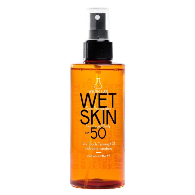 Youth Lab Wet Skin Sun ProtectionFace & Body Spf50 Dry Touch Tanning Oil 200ml product photo