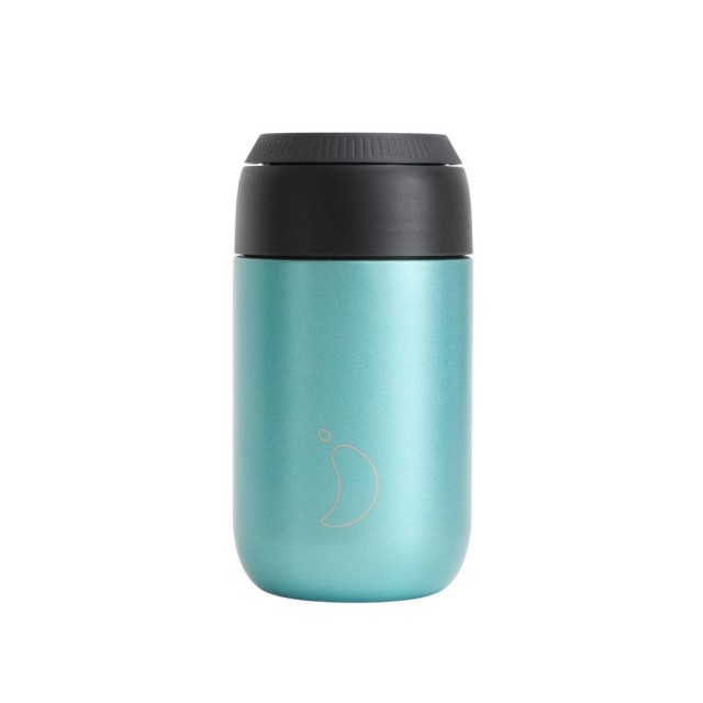 Chillys Series2 Ανοξείδωτο Ισοθερμικό Ποτήρι Καφέ Coffee Cup Metallic Atlantis 340ml product photo