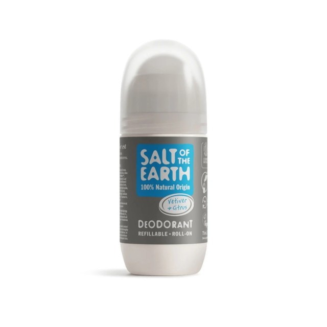 Salt of the Earth Vegan Vetiver & Citrus Αποσμητικό Επαναγεμιζόμενο Roll-On 75ml product photo