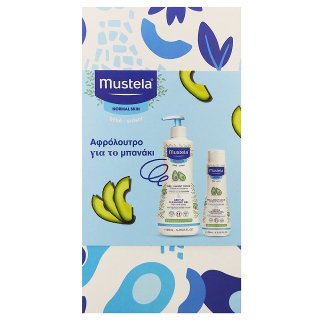 Mustela Promo Gentle Cleansing Gel for Hair - Body 500ml + 200ml Δώρο product photo