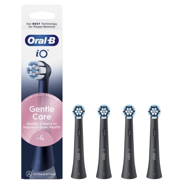 Oral-B iO Gentle Care Brush Heads Black 4τεμ product photo
