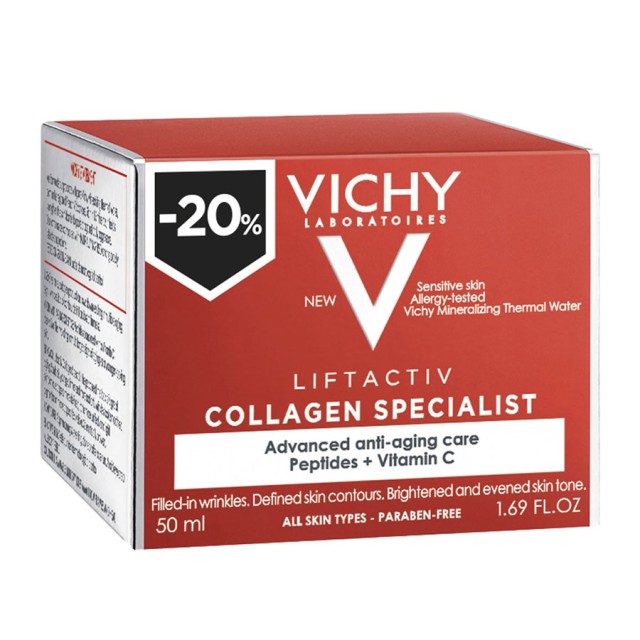Vichy Promo Liftactiv Collagen Specialist Face Cream 50ml Sticker -20% product photo