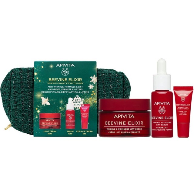 Apivita Promo Beevine Elixir Αντιρυτιδική Κρέμα για Σύσφιξη & Lifting Ελαφριάς Υφής 50ml & Δώρο Ορός 10ml & Κρέμα Ματιών & Χειλιών 5ml product photo