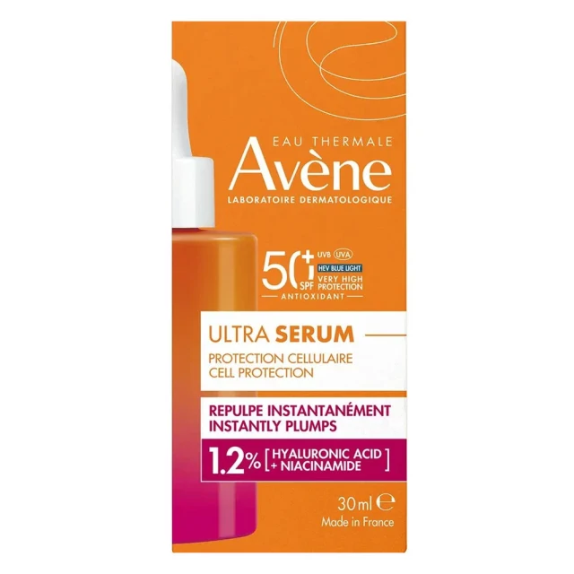 Avene Ultra Serum Instant Plump Spf50+, 1.2% Hyaluronic Acid & Niacinamide 30ml product photo
