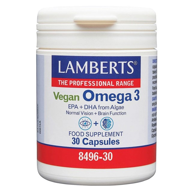 Lamberts Vegan Omega 3, 750mg from Algae 30caps product photo