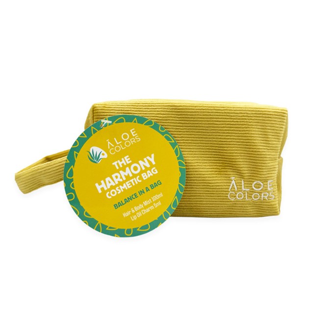 Aloe Colors Promo The Harmony Cosmetic Bag Mist Μαλλιών & Σώματος 100ml, Έλαιο Χειλιών Charm 5ml & Νεσεσέρ product photo