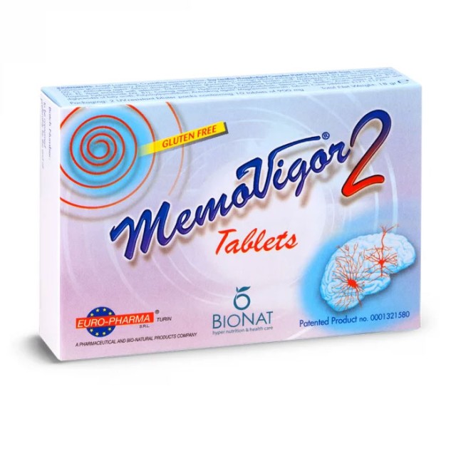 Bionat Memovigor 2 για τις Εμβοές & την Μνήμη 900mg 20tab product photo